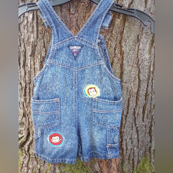 Handmade Curious George embellished overall (shorts) - Picture 2 of 2